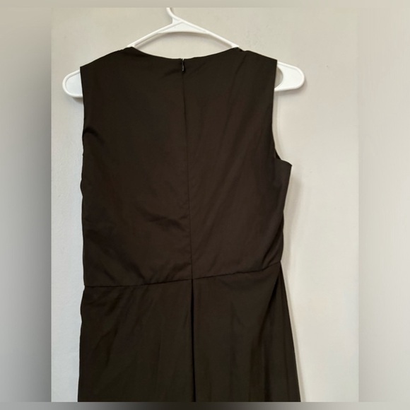 Zara ZW Collection Brown Wrap Sleeveless Midi Dress. Size small - Picture 7 of 8